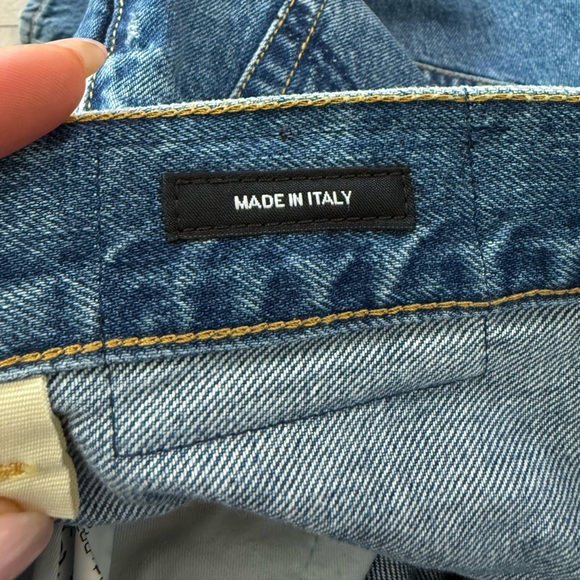 R13 Tailored Drop Bain With Rips Jeans - Picture 8 of 16